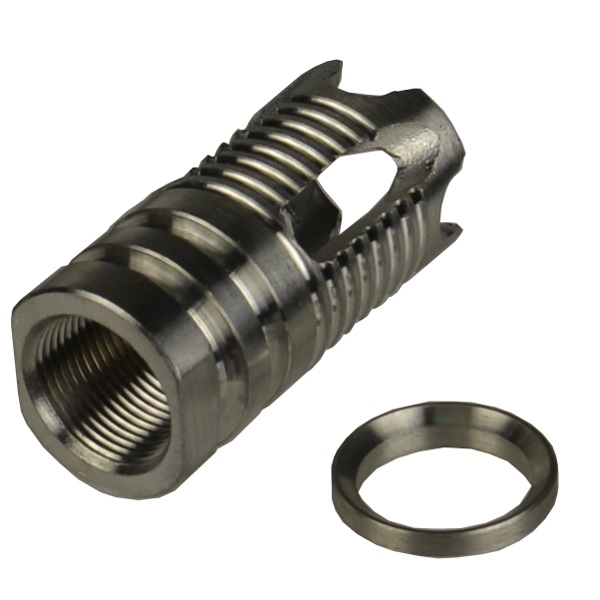 .308 phantom muzzle brake 5/8x24 TPI Stainless steel, come with Stainless Steel Crush Washer
