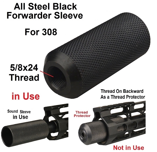 All Steel Low Concussion 5/8x24 Compact Muzzle Brake Compensator .308 308 338 6.5 Creedmoor 