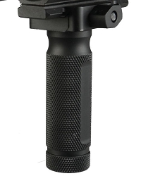 Aluminum Knurled Foregrip Large Black