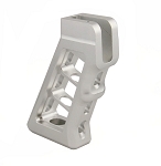 Aluminum 6061 T6 Skeletonized A2 Pistol Grip Anodized Silver Color