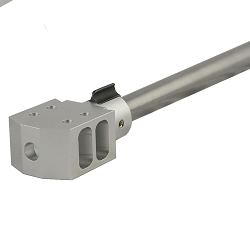 Ruger 1022 Slip Over Alminum 6061 T6 Tanker Style Muzzle Brake Anodized Silver 
