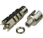 5/8X24 stainless steel Shark Muzzle Brake with Ruger 1022 adapter silver finish For Ruger 1022 Rifle