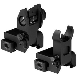 Aluminum Micro Flip Up Front and Rear AR Sight Version 2