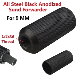 All Steel 1/2x28 TPI Threaded Fake Can Sound Forwarder Tube For .223 .22 And Barrel with the same TPI