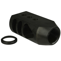.458 SOCOM 5/8x32 TPI Tanker Style Competition Muzzle Brake,With Crush Washer 