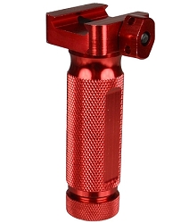 Aluminum Knurled Foregrip Small RED