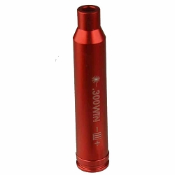 300 WIN Laser Cartridge Boresighter Aluminum Anodized Red, With Battery 